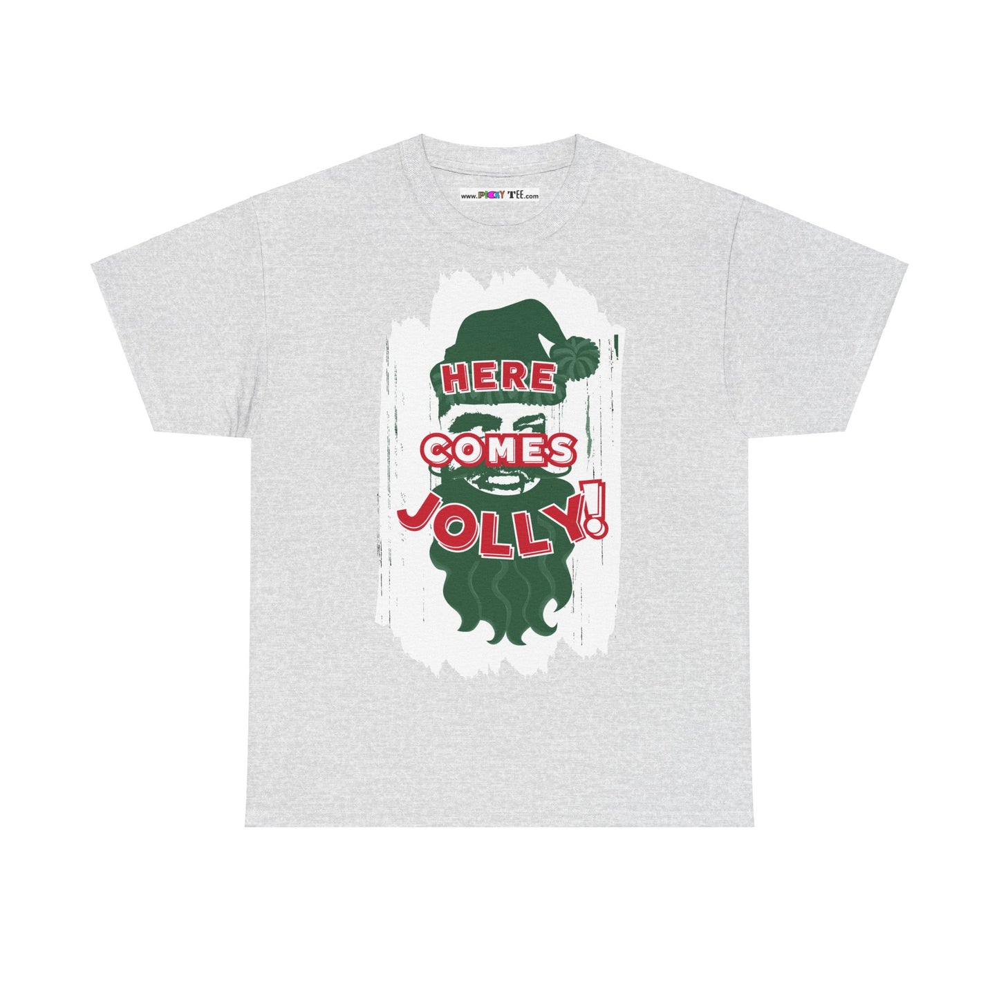 HERE COMES JOLLY!  Unisex Heavy Cotton Tee