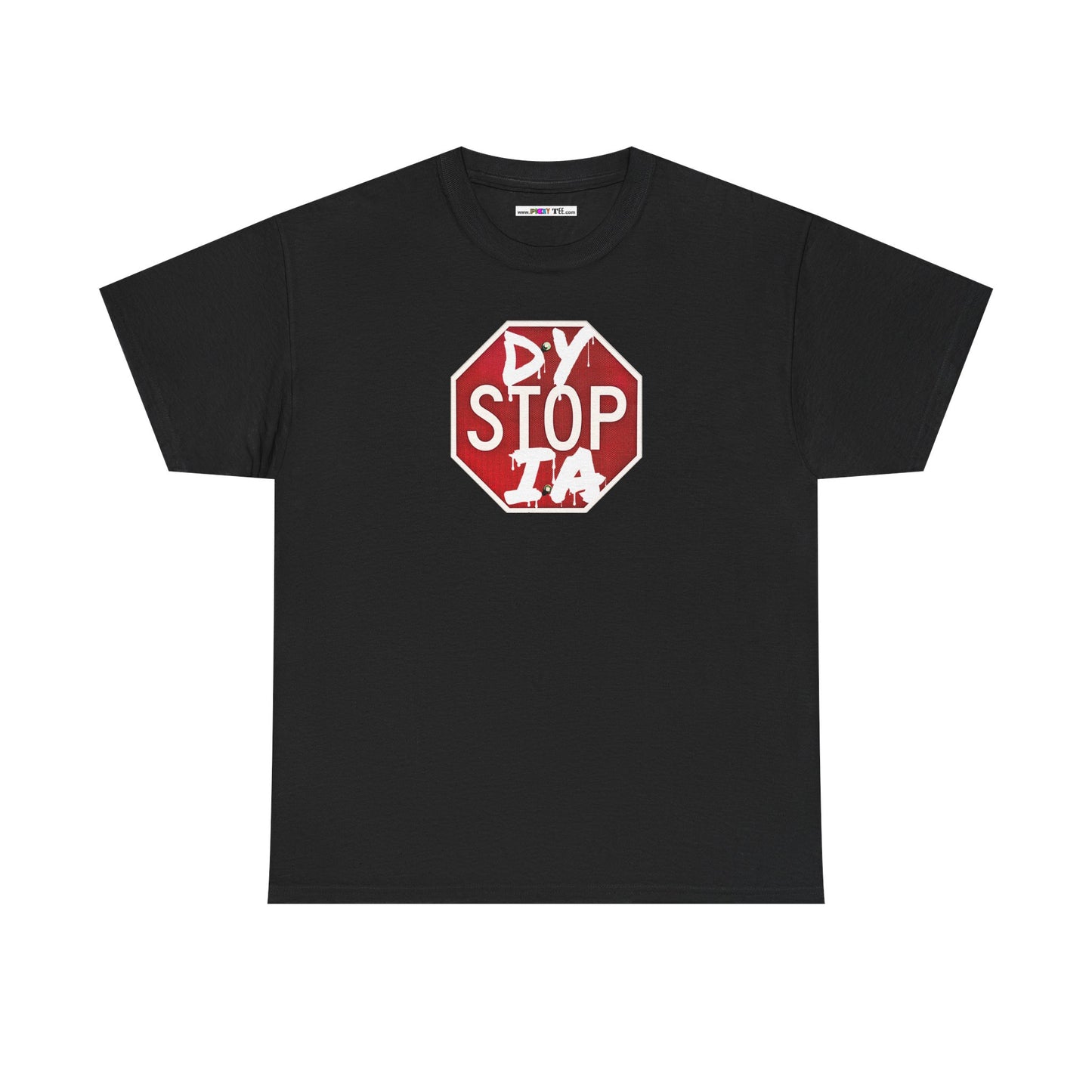 STOP DYSTOPIA Unisex Heavy Cotton Tee