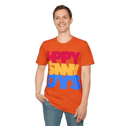 HPPY SNNY DYS Unisex Softstyle 100% Cotton T-Shirt