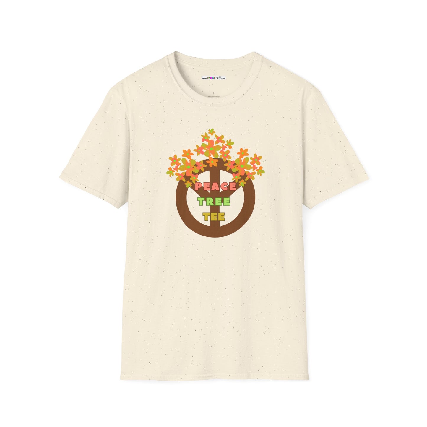 PEACE TREE TEE Unisex Softstyle 100% Cotton T-Shirt