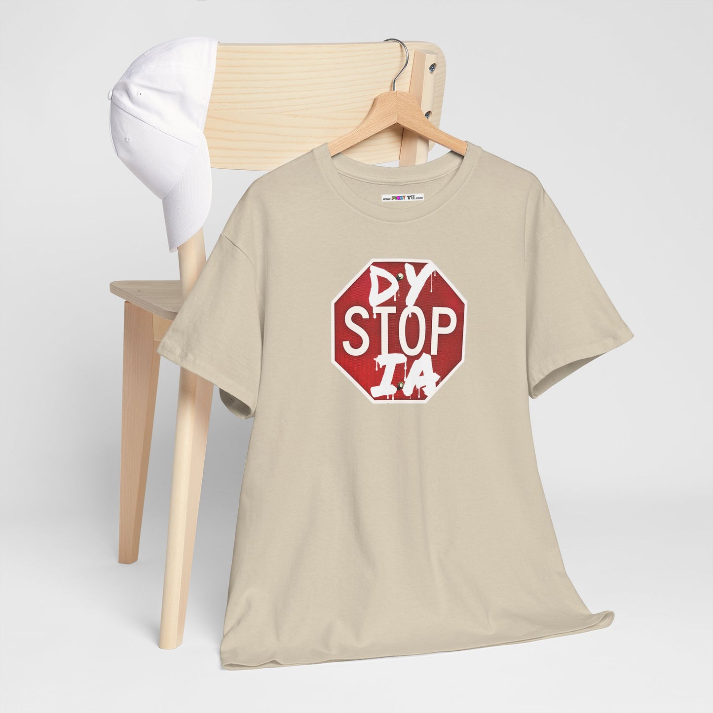 STOP DYSTOPIA Unisex Heavy Cotton Tee