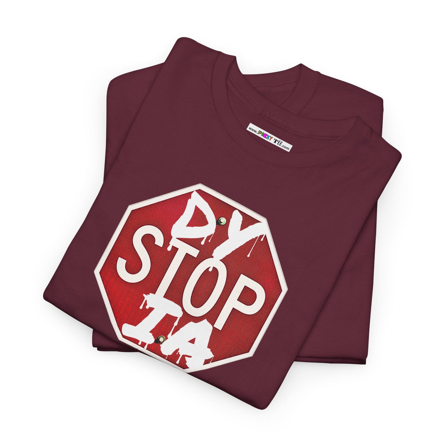 STOP DYSTOPIA Unisex Heavy Cotton Tee