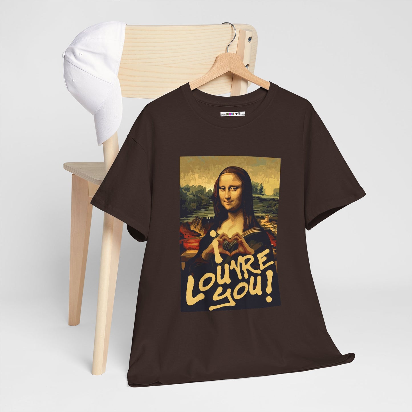 I LOUVRE YOU! Unisex Heavy Cotton Tee