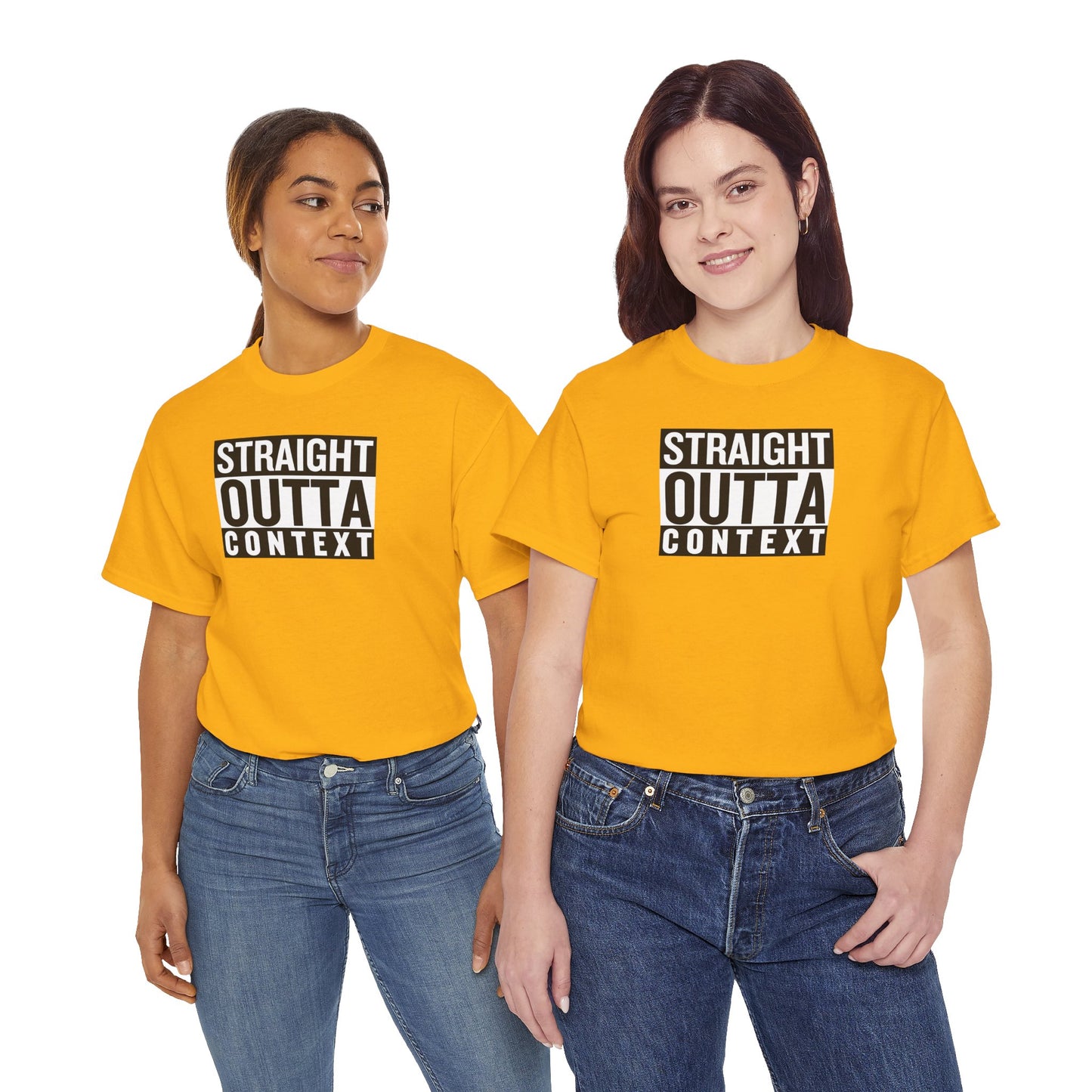 STRAIGHT OUTTA CONTEXT Unisex Heavy Cotton Tee