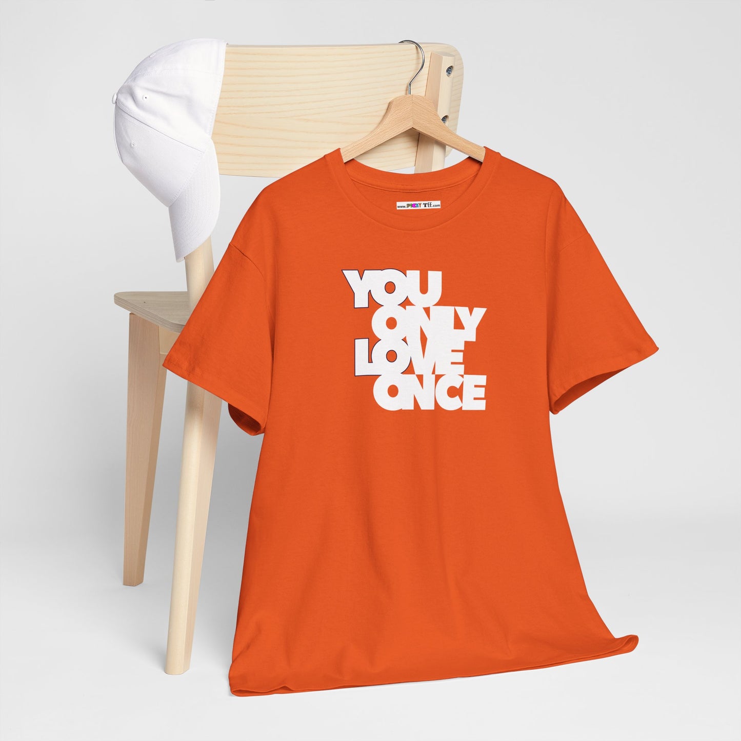 YOLO - YOU ONLY LOVE ONCE Unisex Heavy Cotton Tee