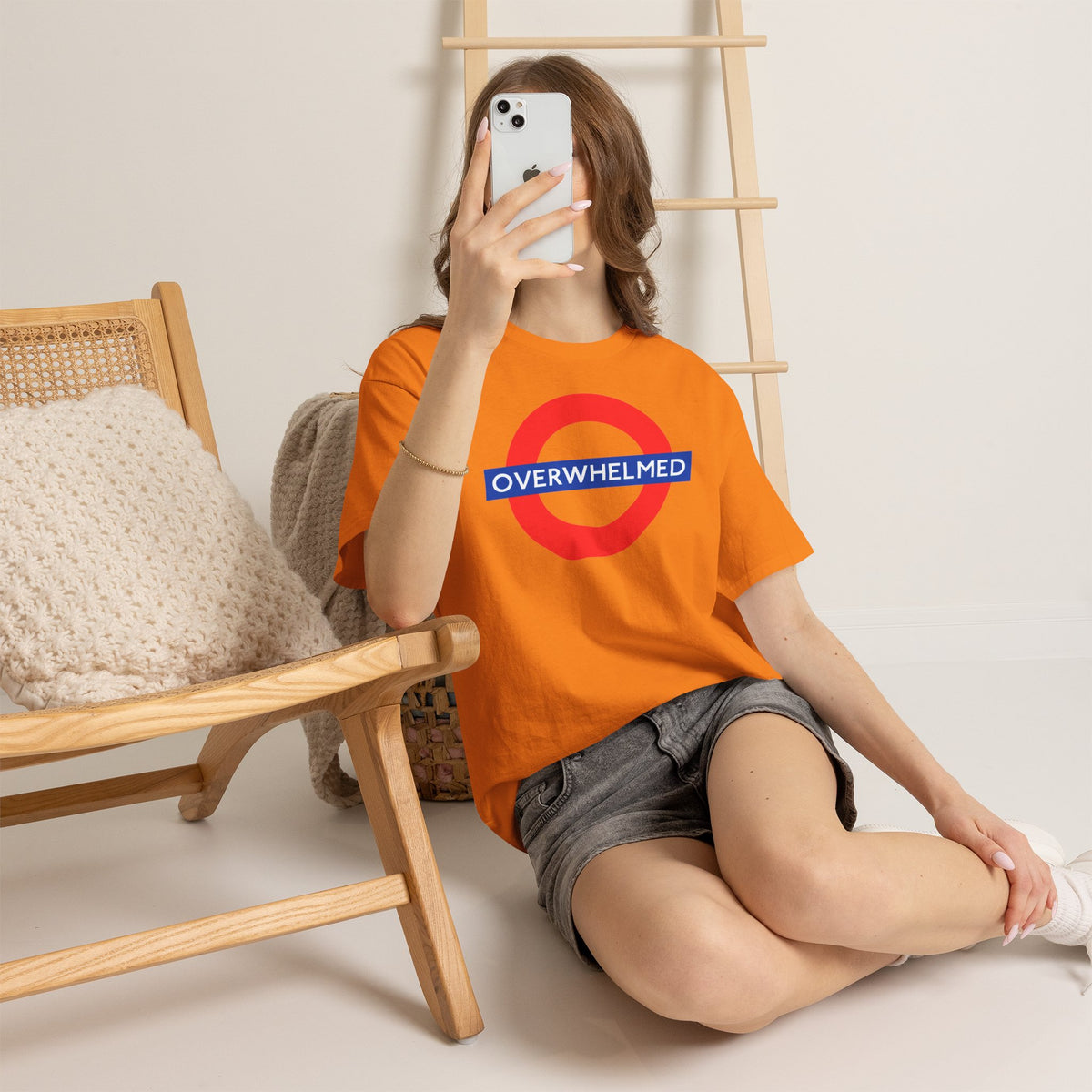 OVERWHELMED Unisex Heavy Cotton Tee