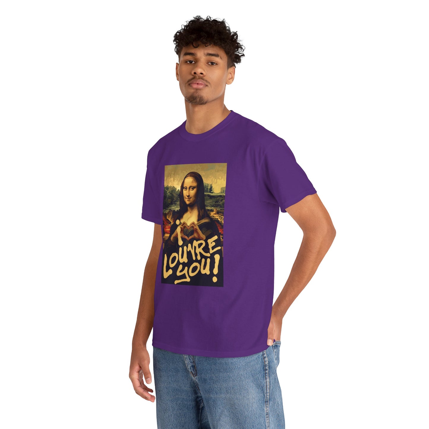 I LOUVRE YOU! Unisex Heavy Cotton Tee
