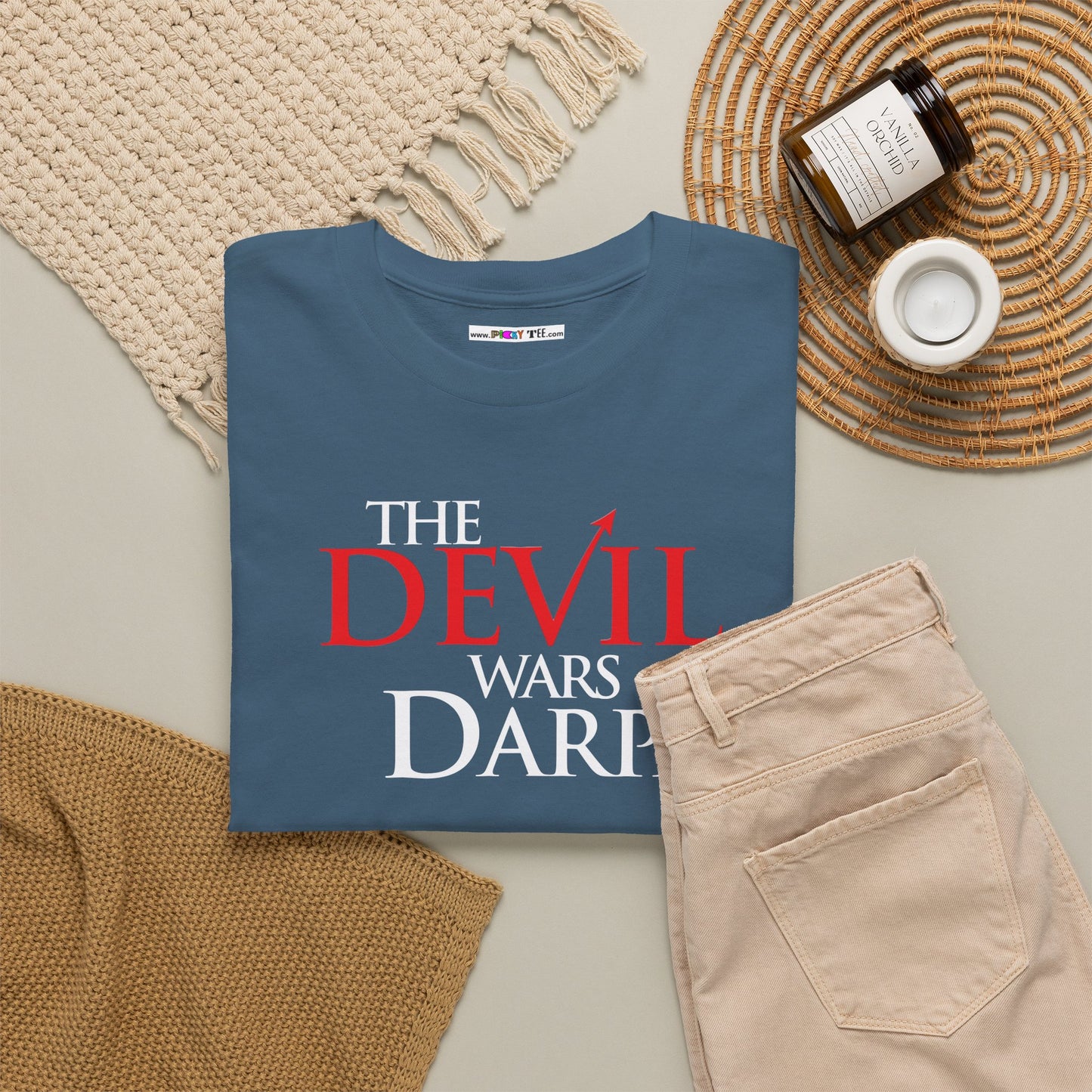 THE DEVIL WARS DARPA Unisex Heavy Cotton Tee