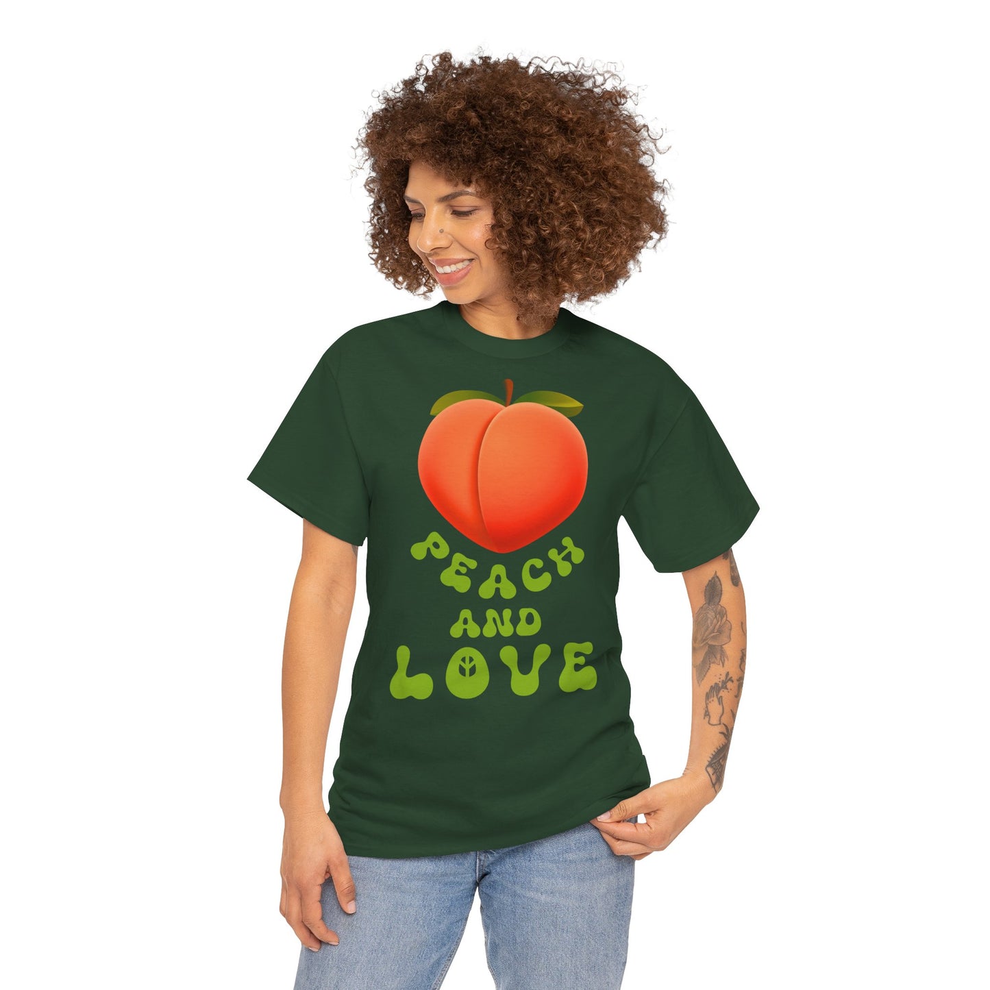 PEACH AND LOVE Unisex Heavy Cotton Tee