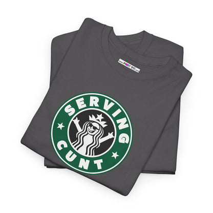 SERVINGCUNT Unisex Heavy Cotton Tee