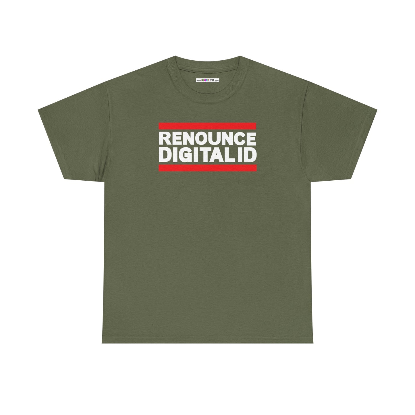 RENOUNCE DIGITAL ID Unisex Heavy Cotton Tee