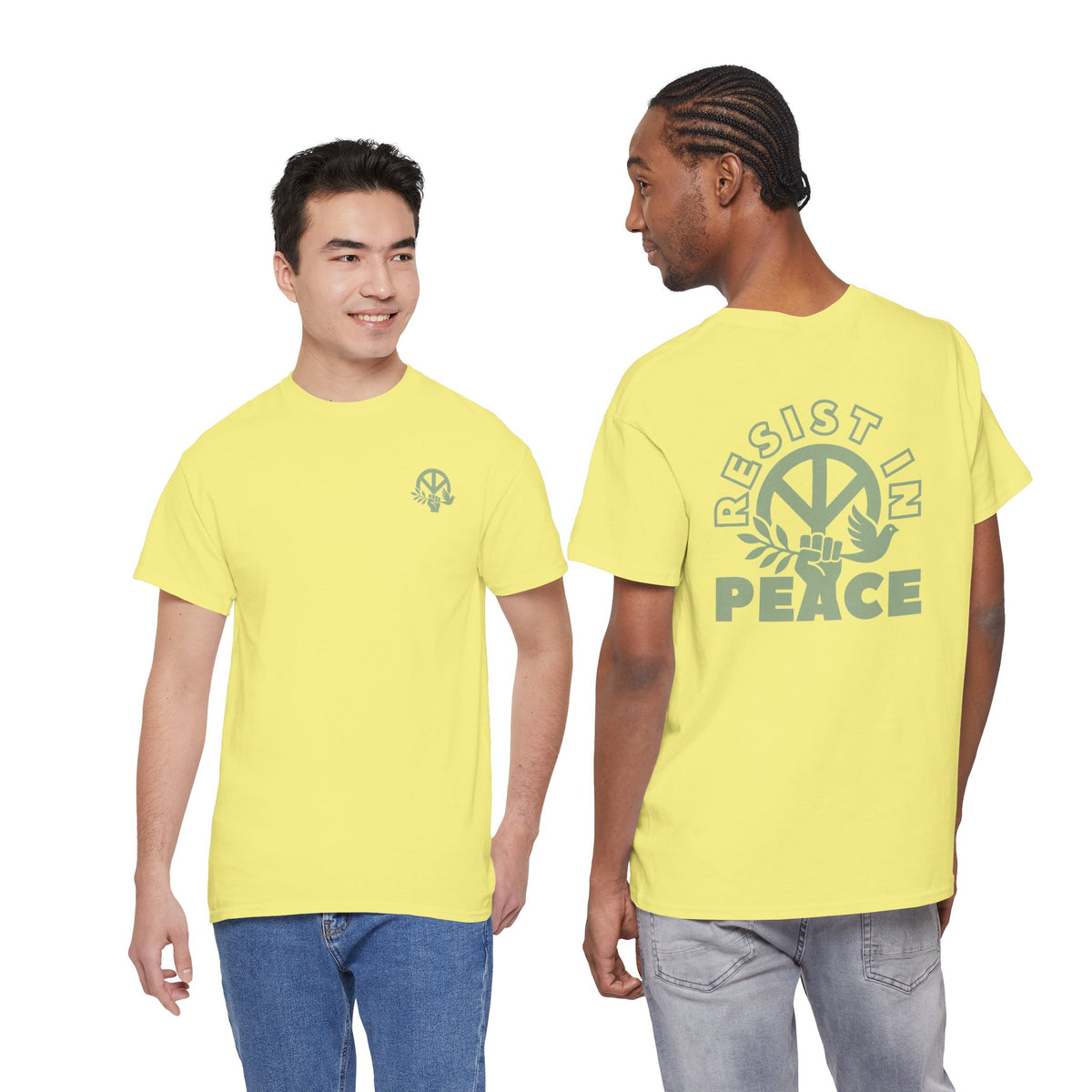 RESIST IN PEACE Unisex Heavy Cotton Tee