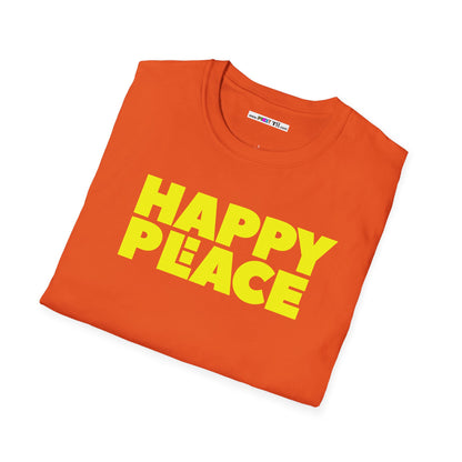 HAPPY PLACE/PEACE Unisex Softstyle 100% Cotton T-Shirt