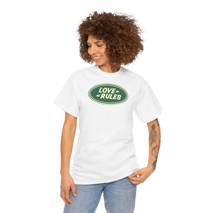 LOVE RULES Unisex Heavy Cotton Tee