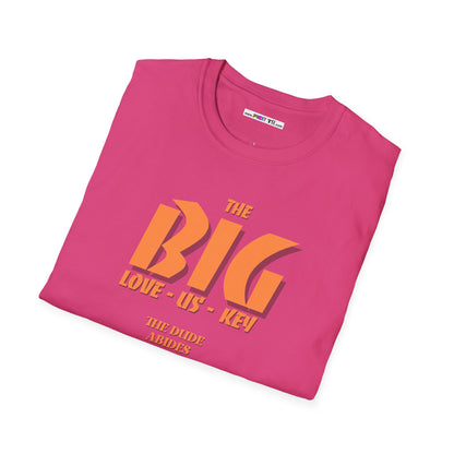 THE BIG LOVE-US-KEY Unisex Softstyle 100% Cotton T-Shirt