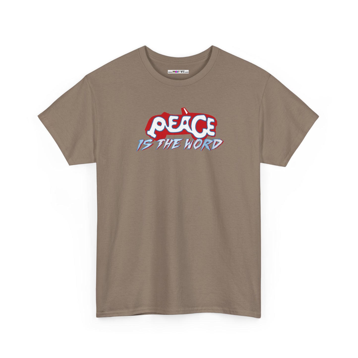 PEACE IS THE WORD Unisex Heavy Cotton Tee