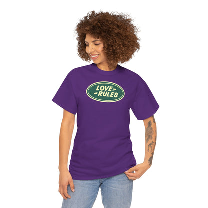 LOVE RULES Unisex Heavy Cotton Tee
