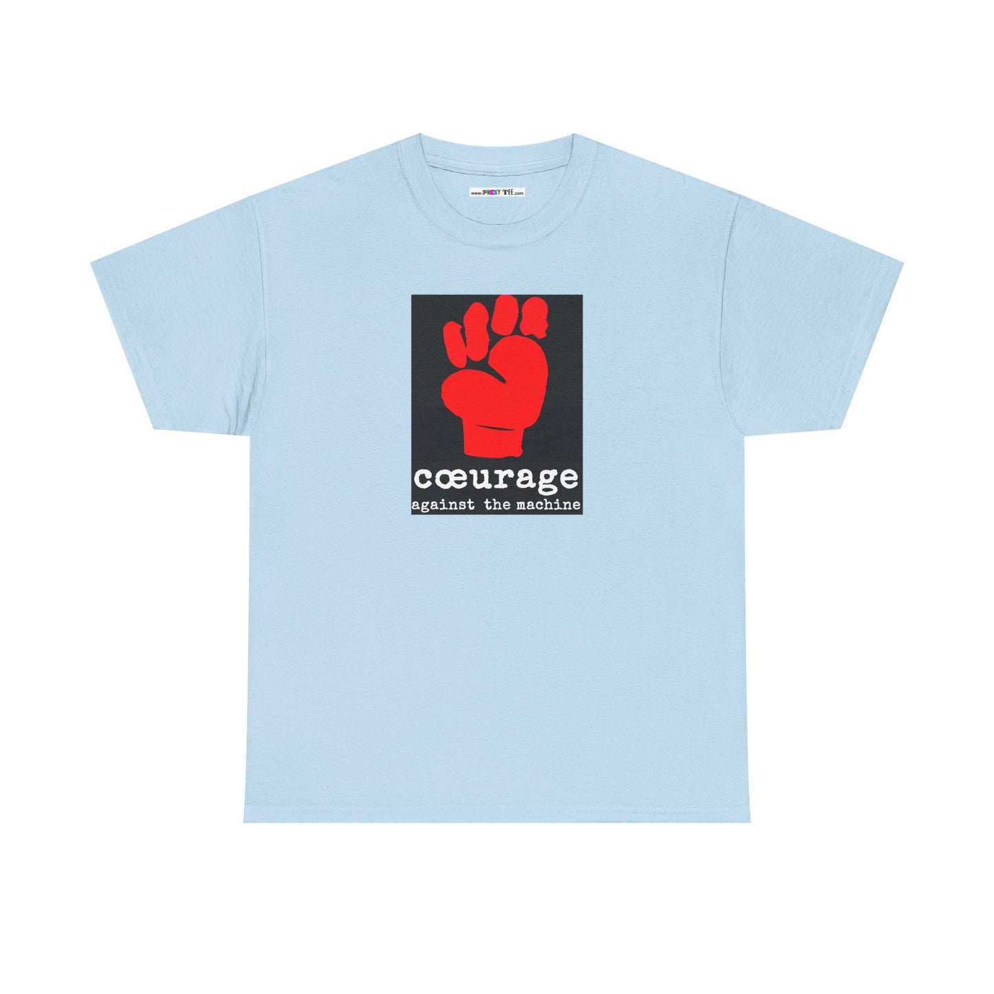 cœurage against the machine Unisex Heavy Cotton Tee
