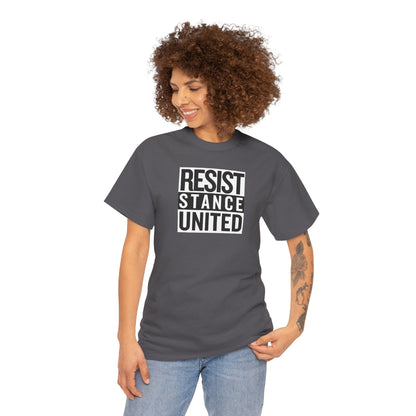 RESIST STANCE UNITED Unisex Heavy Cotton Tee