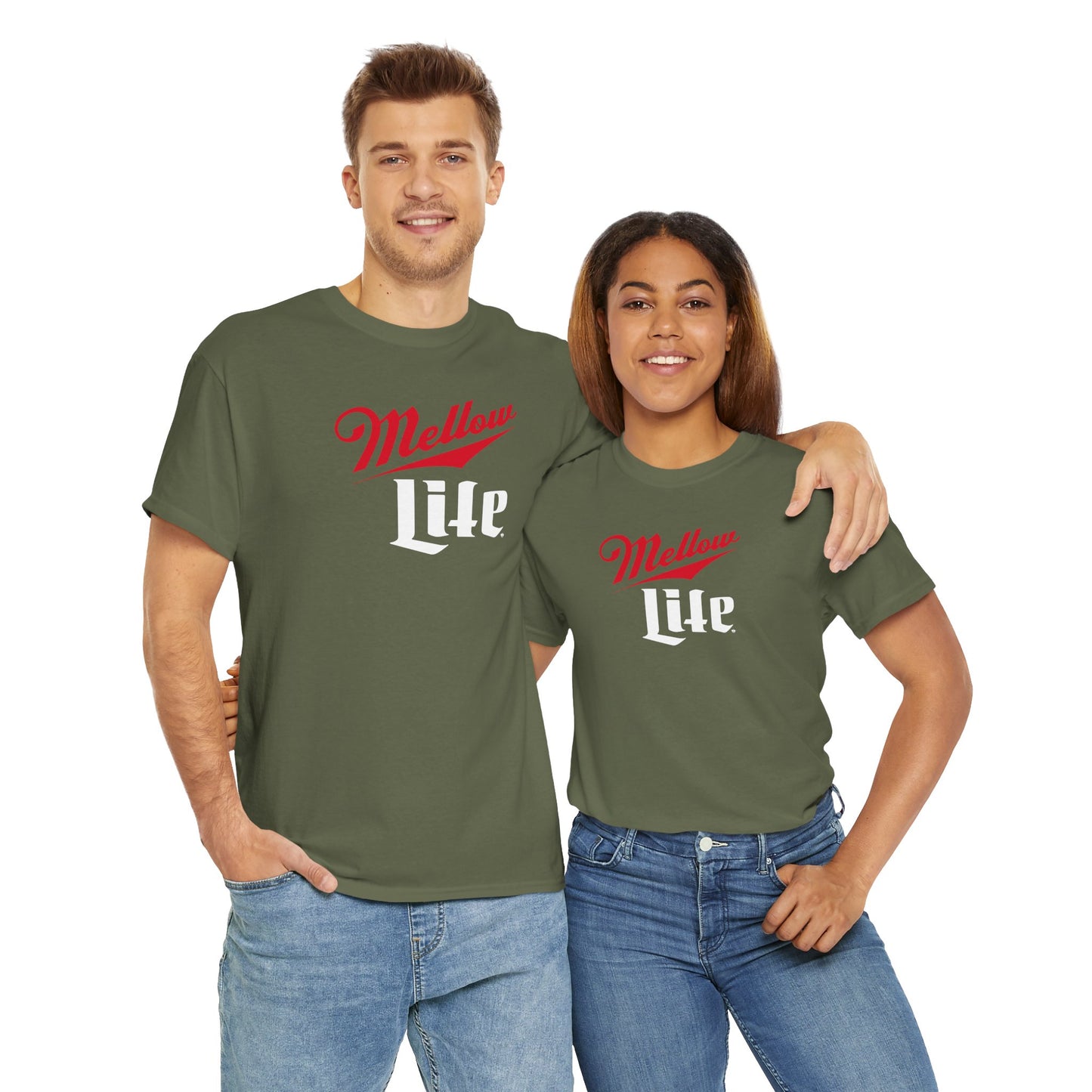 MELLOW LIFE Unisex Heavy Cotton Tee
