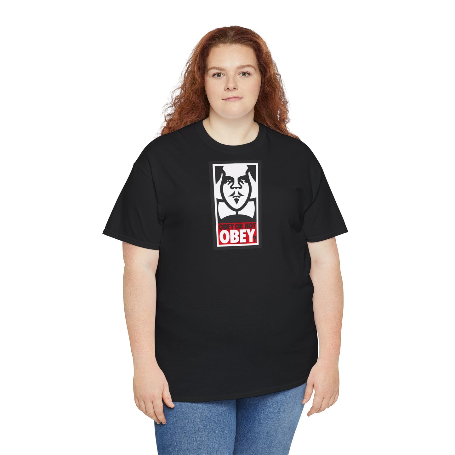 OBEY OR NOT OBEY? Unisex Heavy Cotton Tee