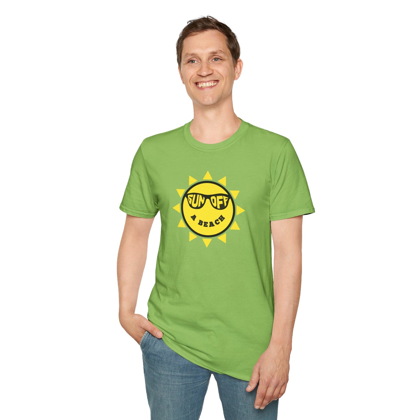 SUN OFF A BEACH Unisex Softstyle 100% Cotton T-Shirt