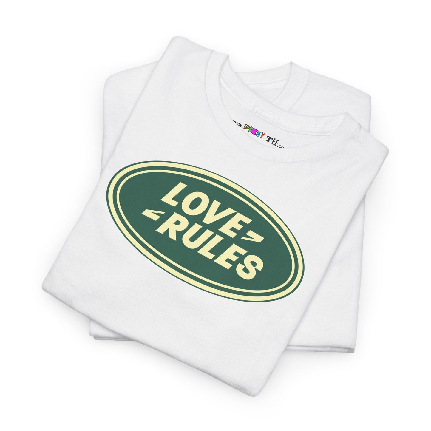 LOVE RULES Unisex Heavy Cotton Tee