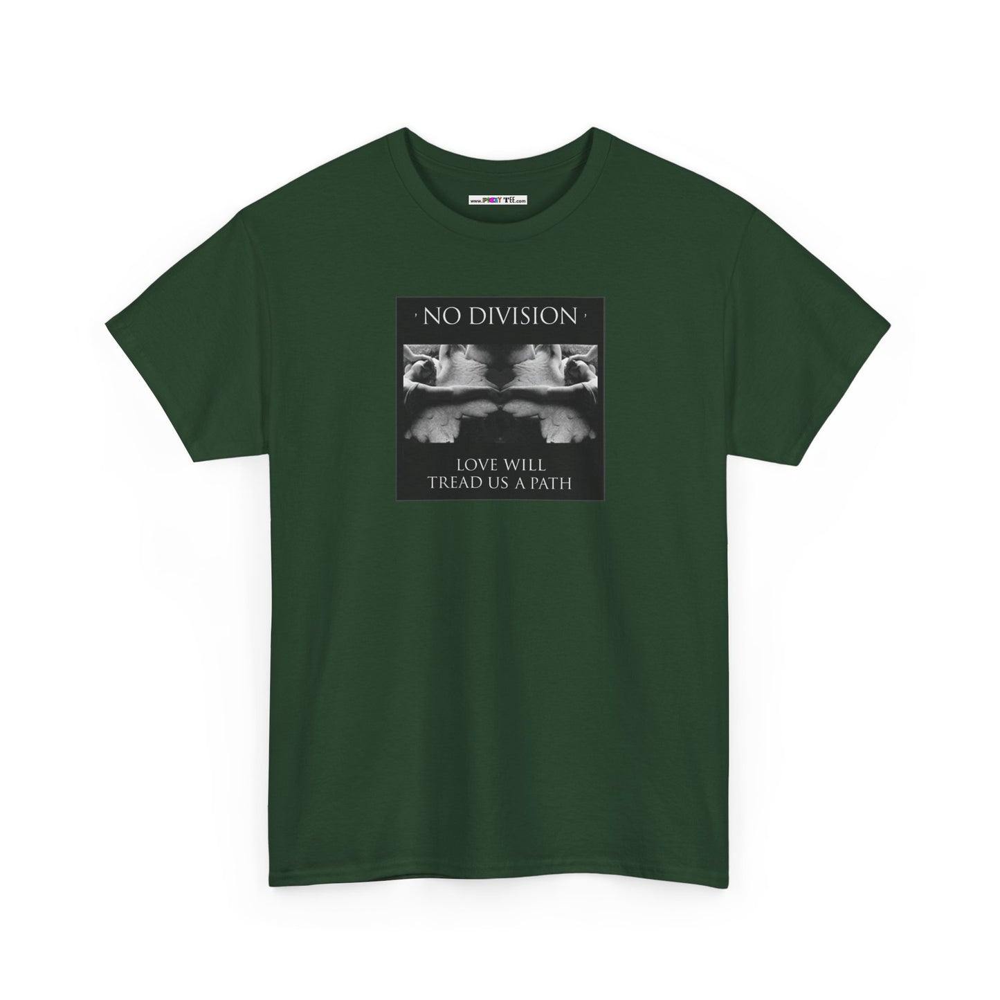'NO DIVISION' LOVE WILL TREAD US A PATH Unisex Heavy Cotton Tee