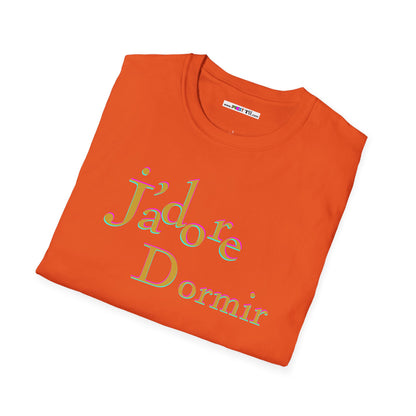 J'adore Dormir Unisex Softstyle 100% Cotton T-Shirt