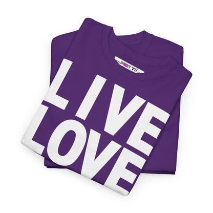 LIVE LOVE Unisex Heavy Cotton Tee