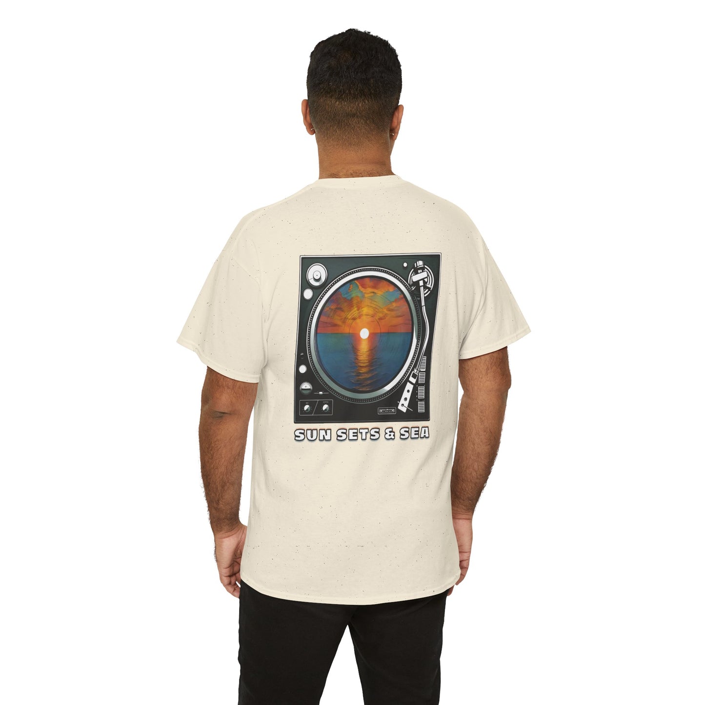 SUN SETS & SEA Unisex Heavy Cotton Tee