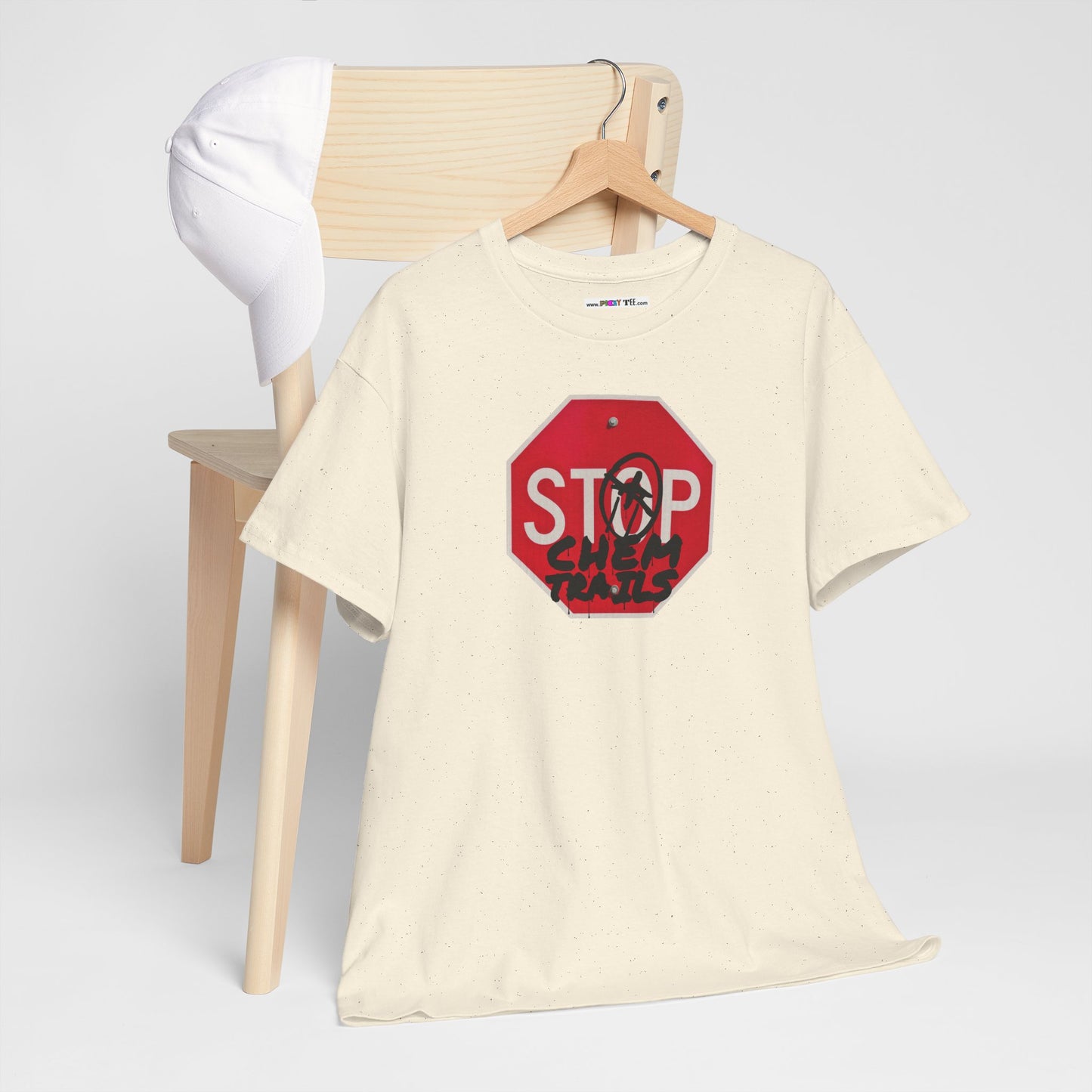 STOP chem trails Unisex Heavy Cotton Tee