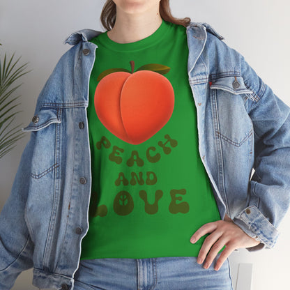 PEACH AND LOVE Unisex Heavy Cotton Tee