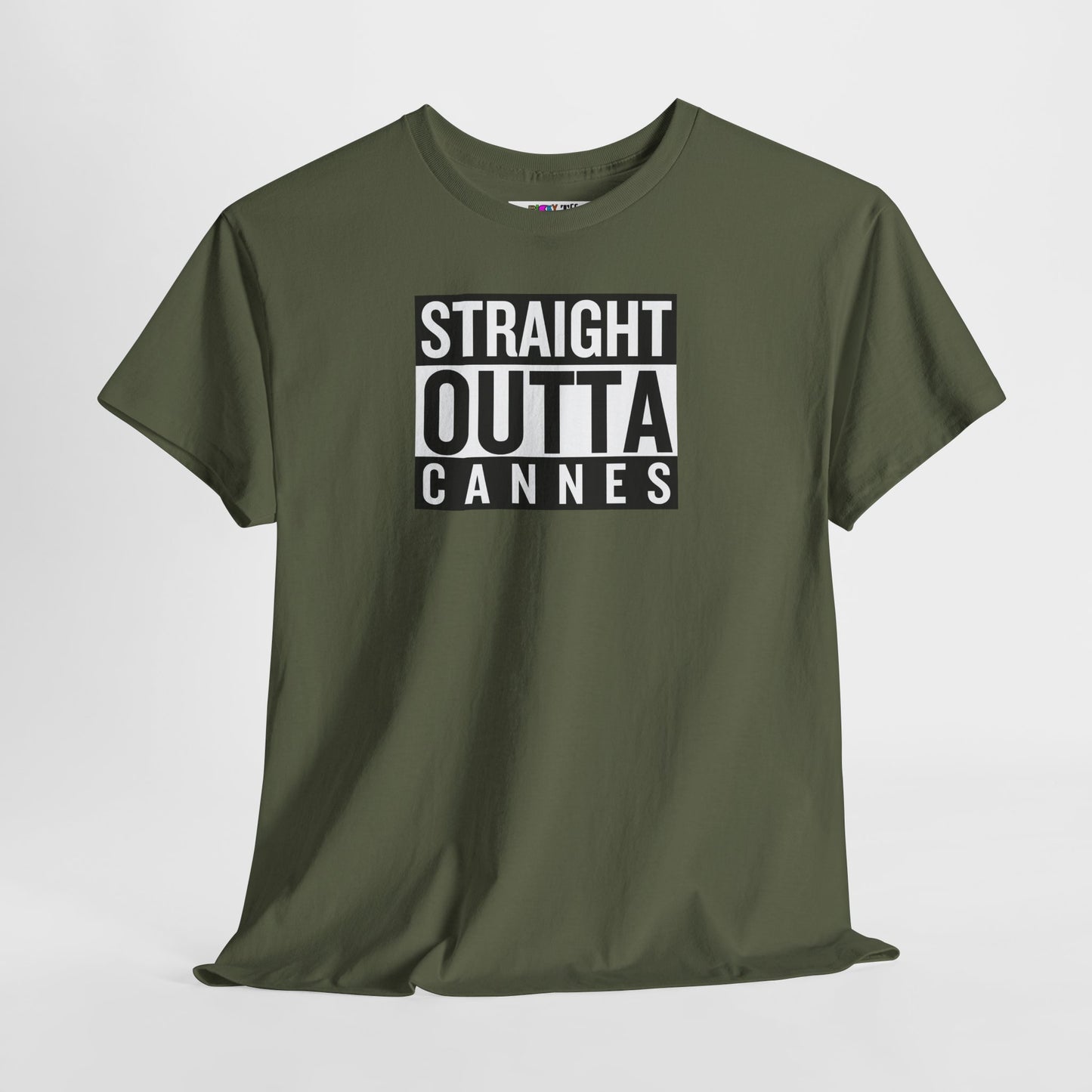 STRAIGHT OUTTA CANNES Unisex Heavy Cotton Tee