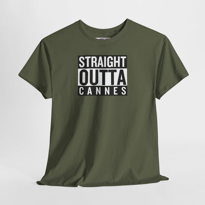 STRAIGHT OUTTA CANNES Unisex Heavy Cotton Tee