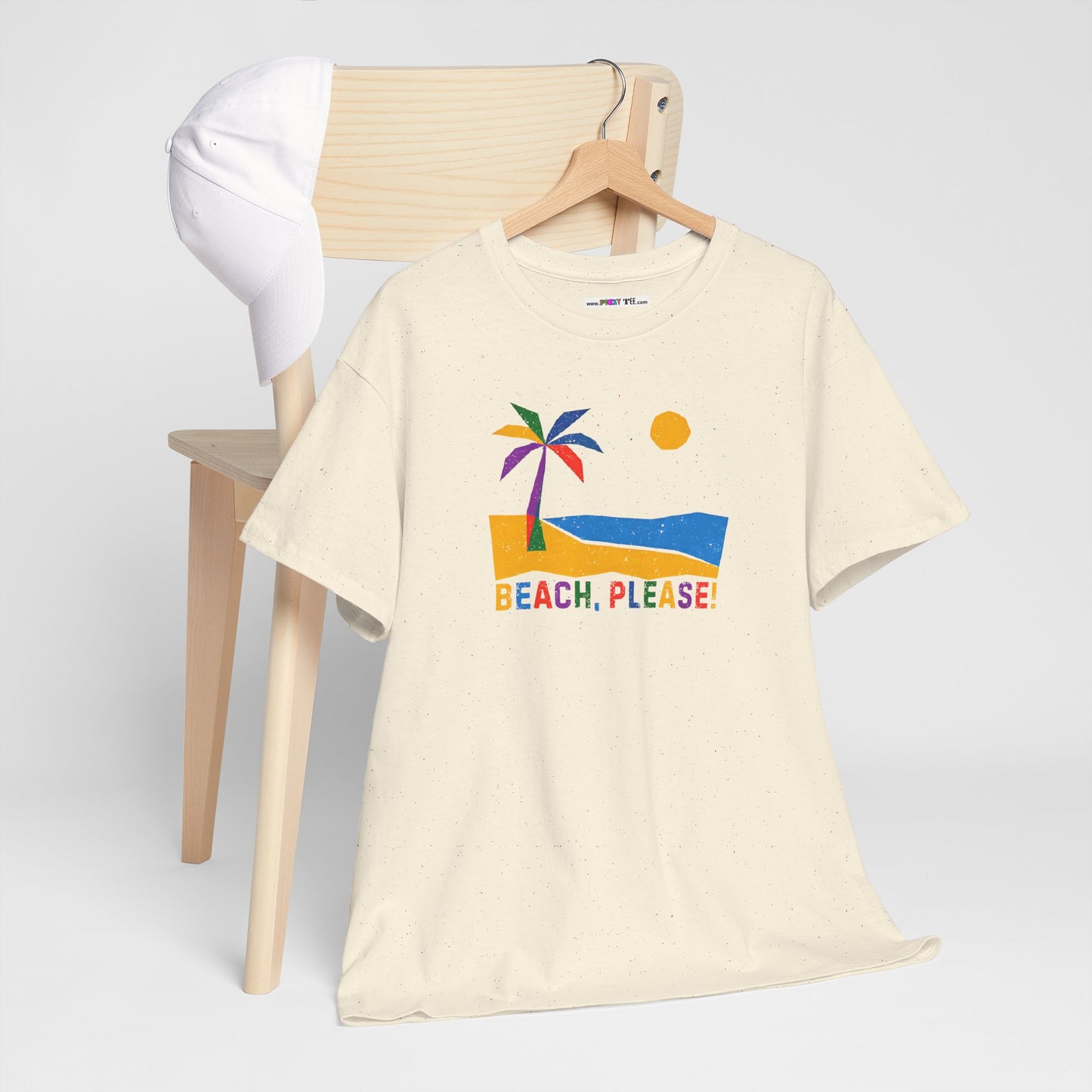 BEACH, PLEASE! Unisex Heavy Cotton Tee