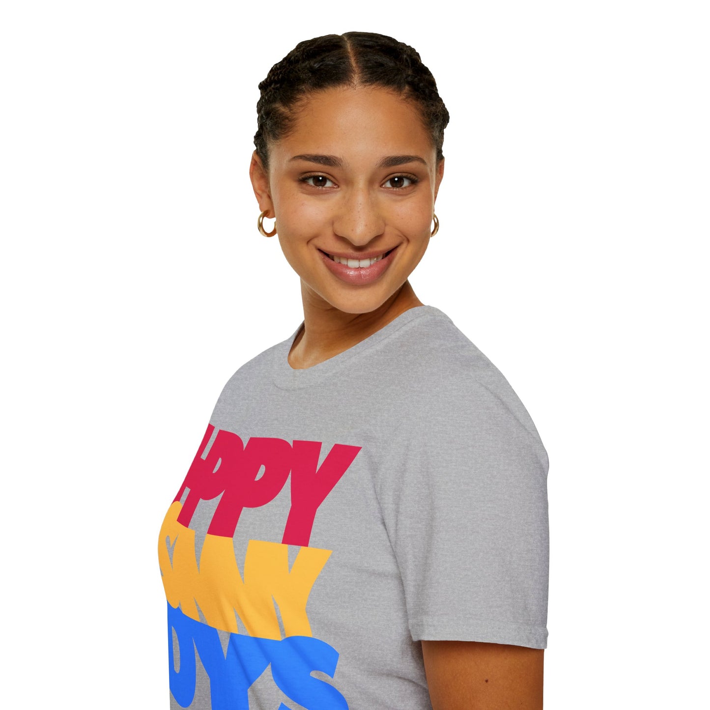 HPPY SNNY DYS Unisex Softstyle 100% Cotton T-Shirt