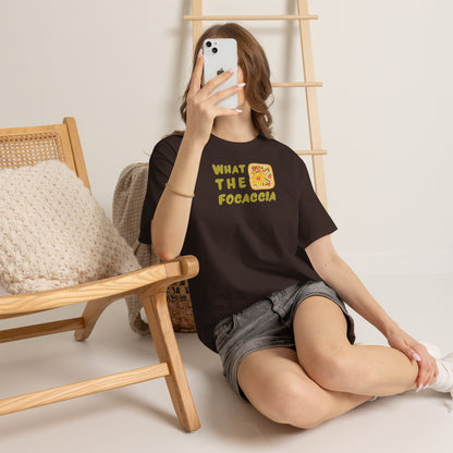 WHAT THE FOCACCIA Unisex Heavy Cotton Tee