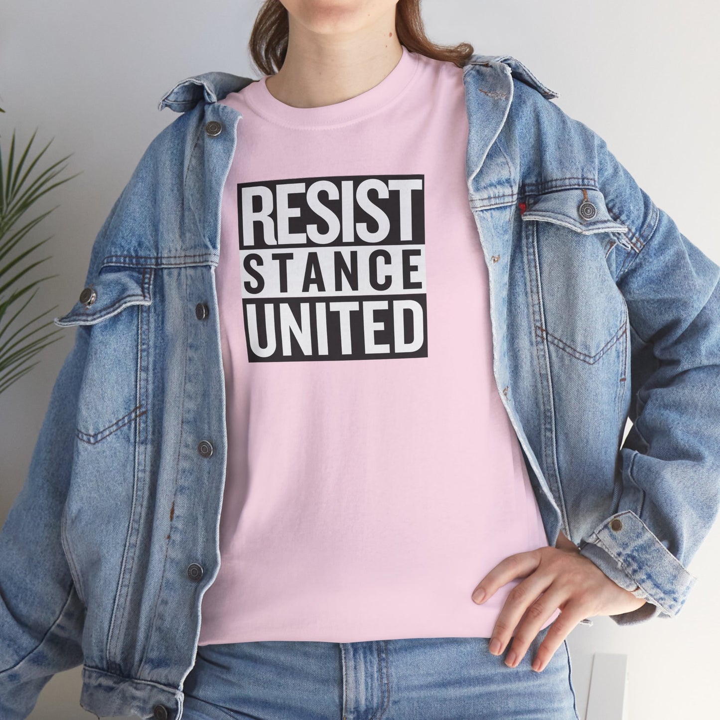 RESIST STANCE UNITED Unisex Heavy Cotton Tee
