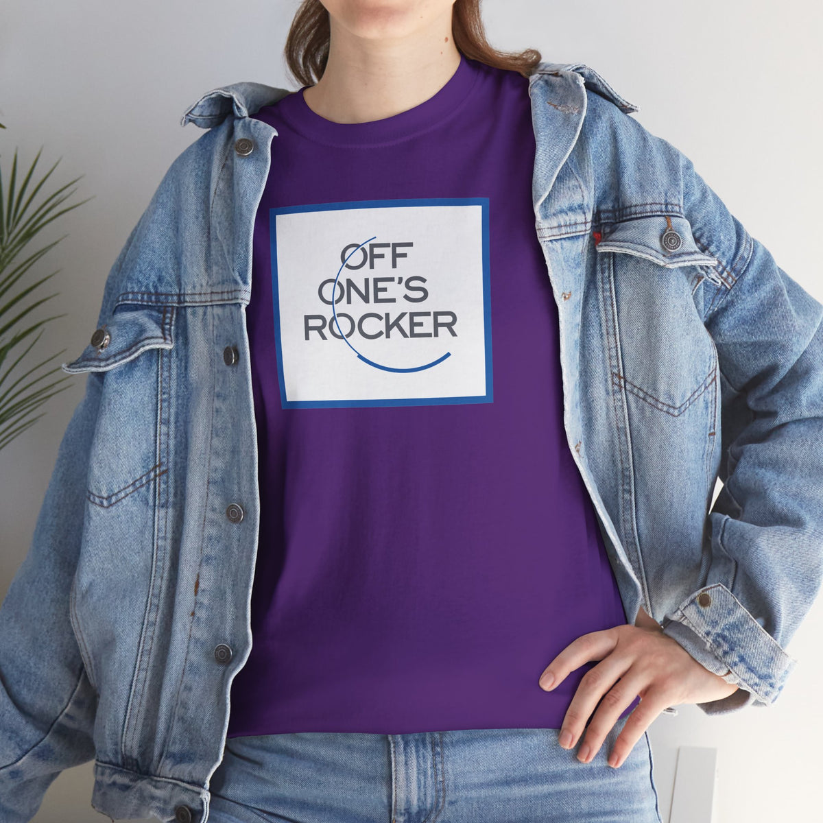 OFF ONE'S ROCKER Unisex Heavy Cotton Tee