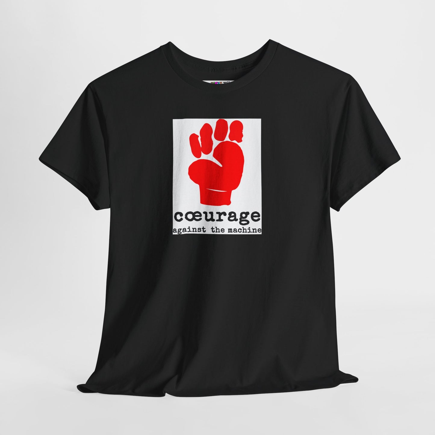 cœurage against the machine Unisex Heavy Cotton Tee