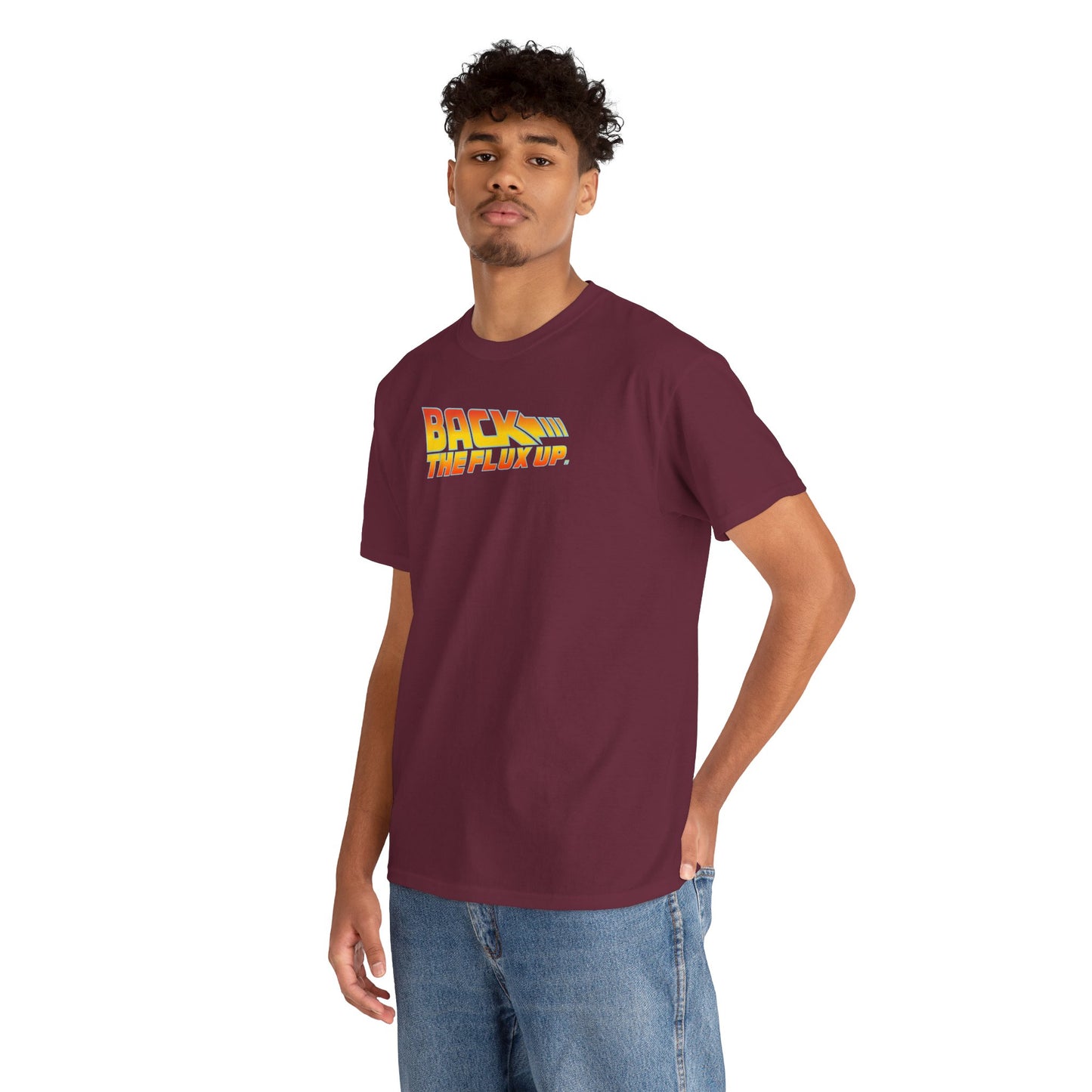 BACK THE FLUX UP Unisex Heavy Cotton Tee