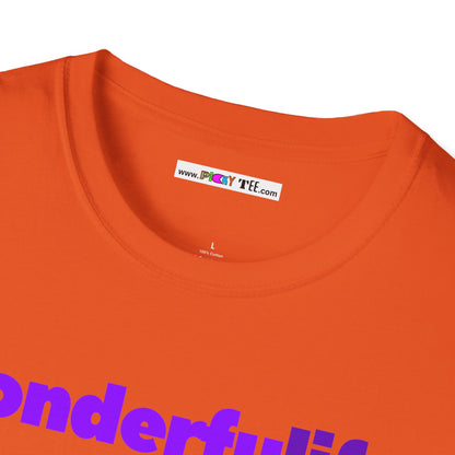 wonderfuLIFE. Unisex Softstyle 100% Cotton T-Shirt