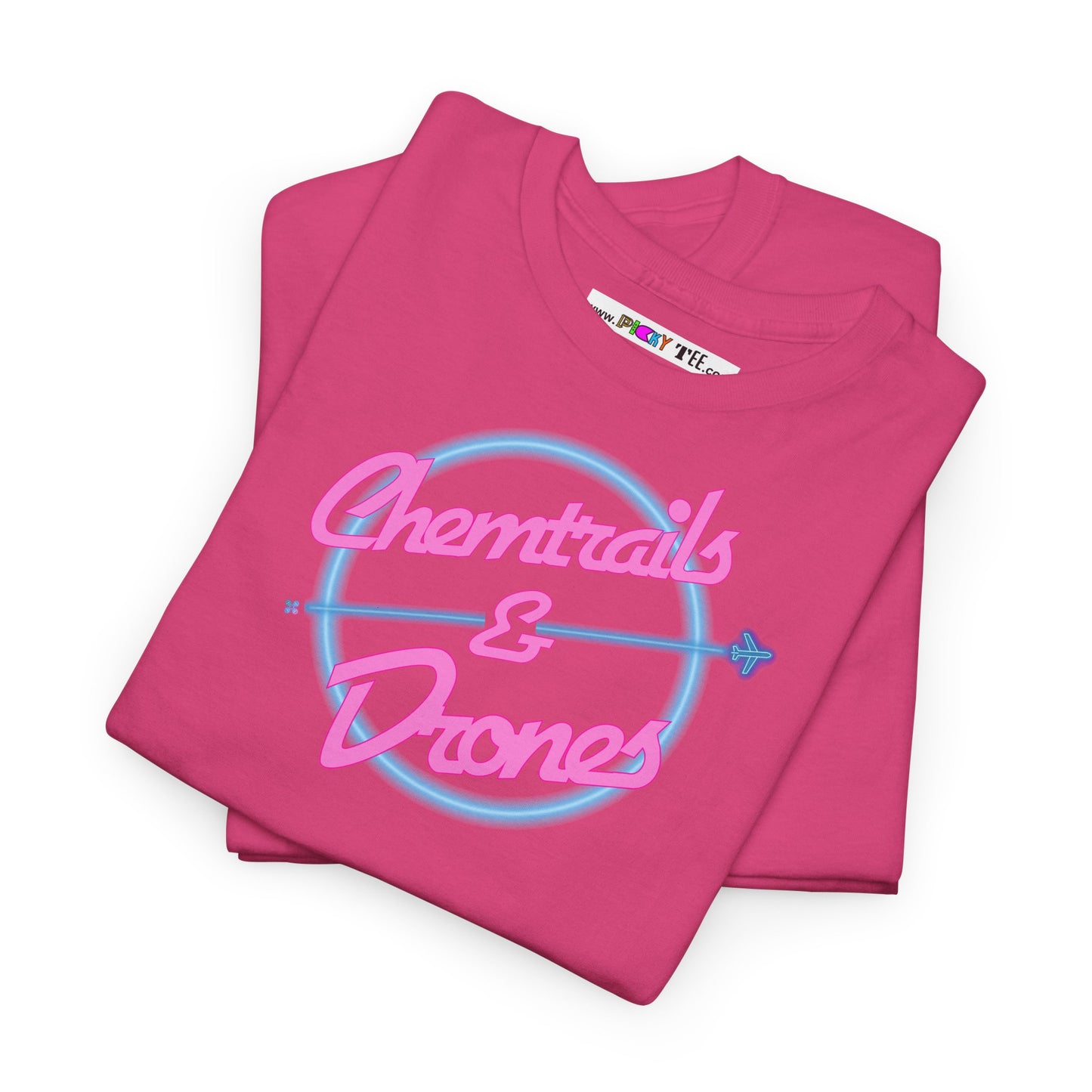 Chemtrails & Drones Unisex Heavy Cotton Tee