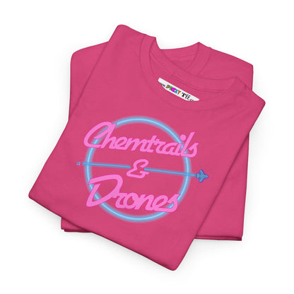 Chemtrails & Drones Unisex Heavy Cotton Tee