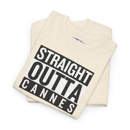 STRAIGHT OUTTA CANNES Unisex Heavy Cotton Tee