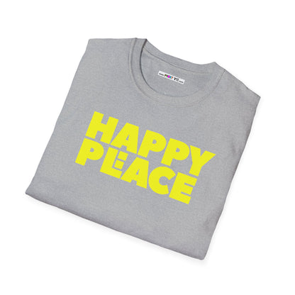 HAPPY PLACE/PEACE Unisex Softstyle 100% Cotton T-Shirt