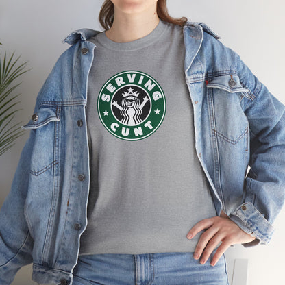 SERVINGCUNT Unisex Heavy Cotton Tee