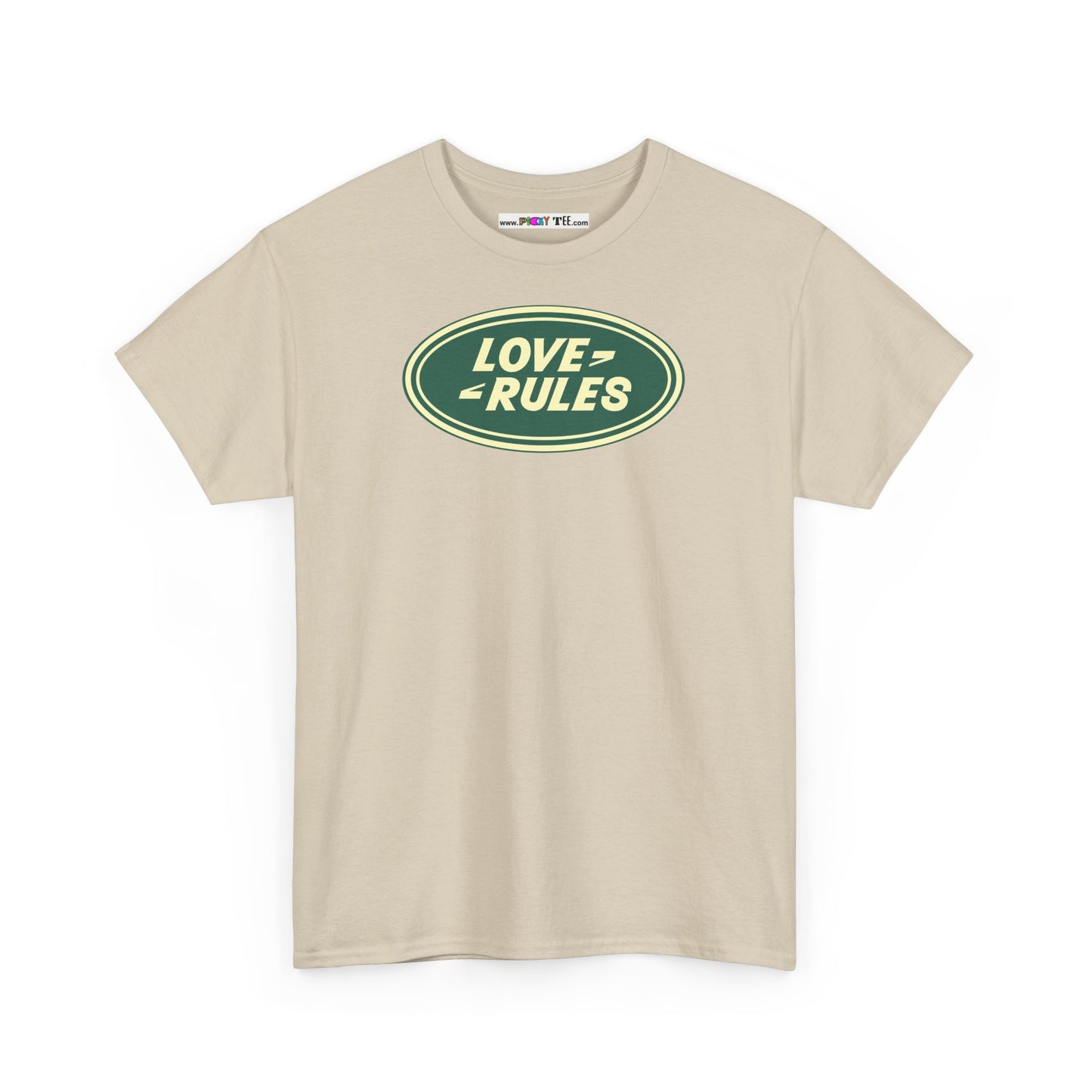 LOVE RULES Unisex Heavy Cotton Tee