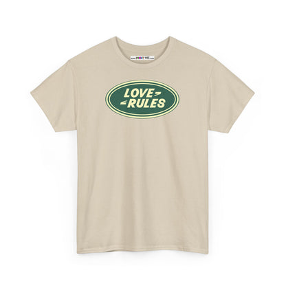 LOVE RULES Unisex Heavy Cotton Tee
